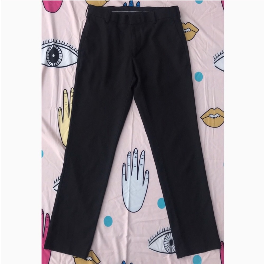 Van Heusen Black Slacks Dress Pants Slim 30x32